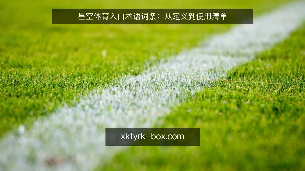 星空体育入口术语词条:从定义到使用清单